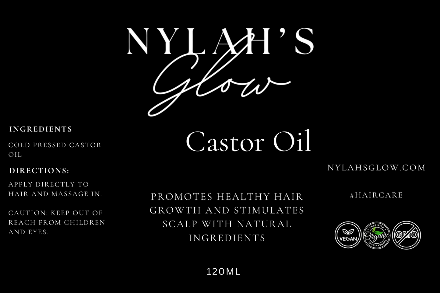 Castor Oil (120ml)